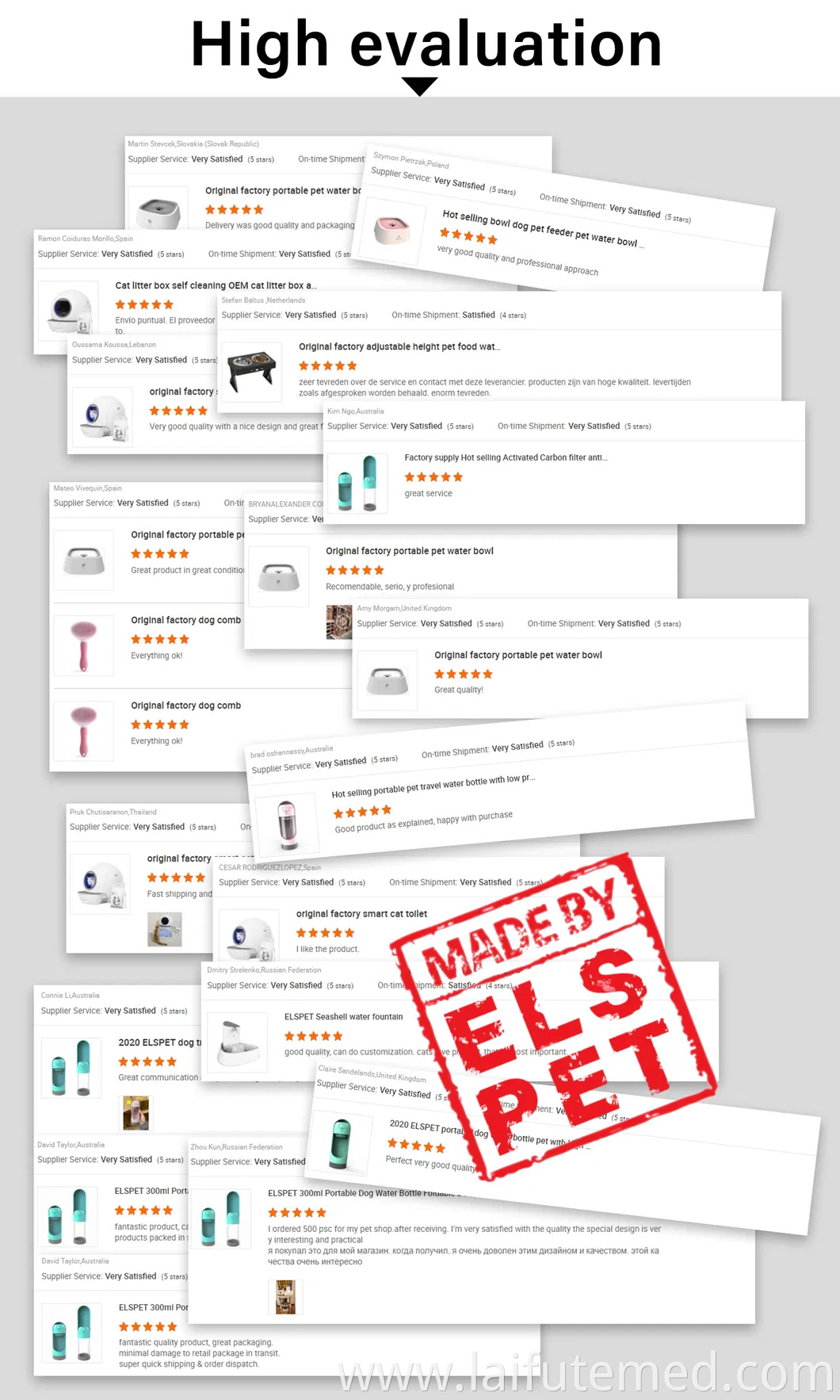 Elspet 4 in 1 Dog Vacuum Grooming Tools with Comb Clipper Grooming Dryer Adjustable Temperatures, Heating, and Anion Functions PRO Dog Grooming Kits